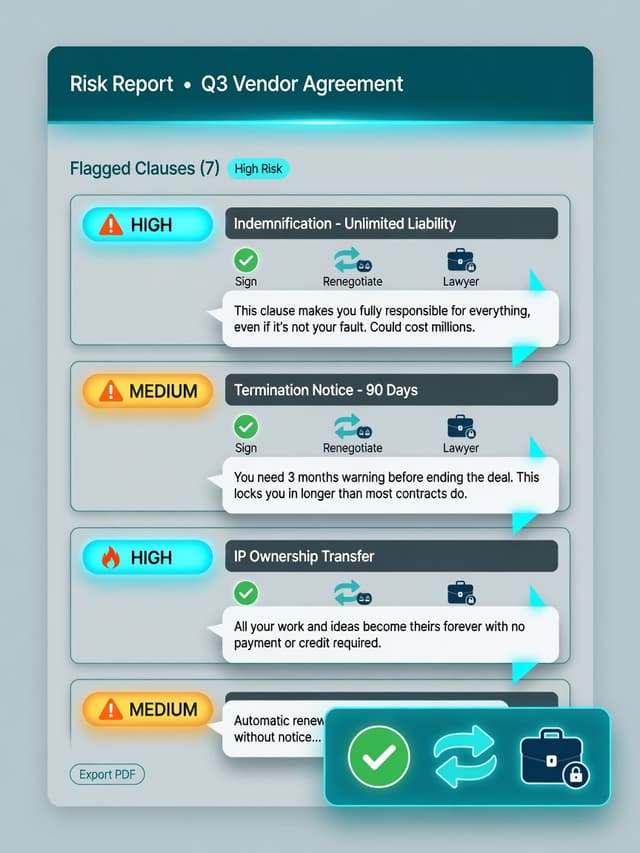 Use the report to decide